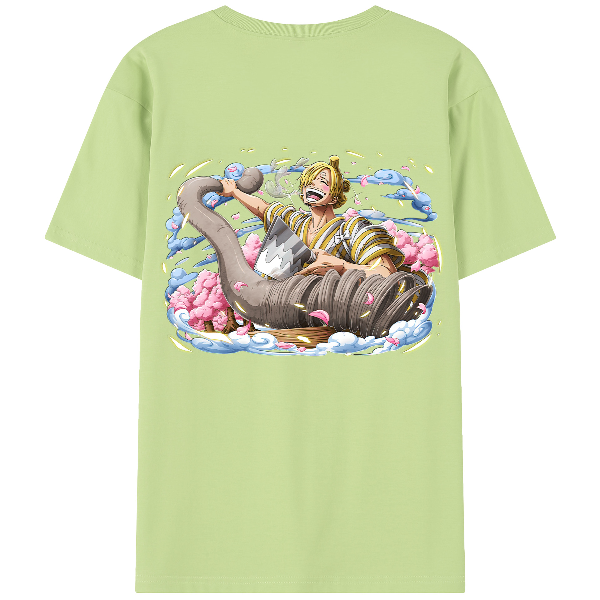 ワンピース サンジ ONE PIECE Sanji 綿100％半袖Tシャツ（背面プリント）